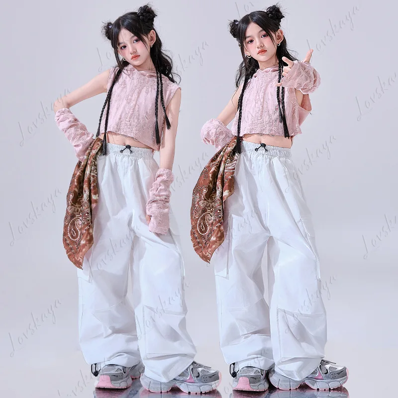 

Костюмы для джазовых девочек, костюмы для выступлений, модные детские костюмы для уличных танцев, женские костюмы для подиумных танцев