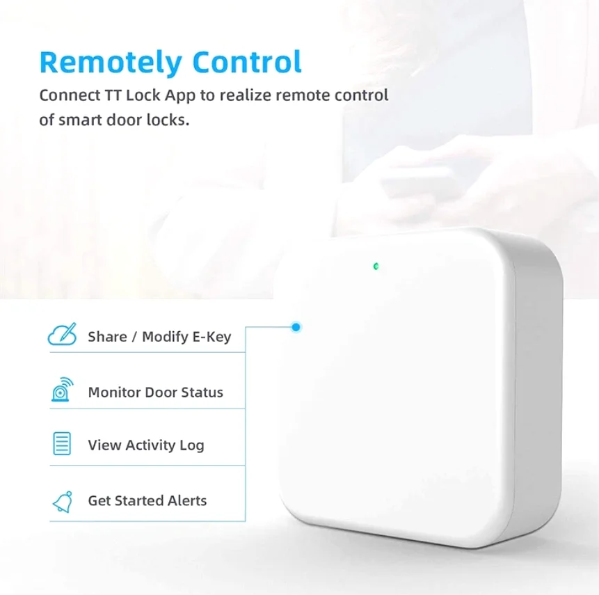 TTLOCK draadloze G2 Wifi Gateway voor Smart vingerafdruk Deurslot BT TTlock Telefoon Afstandsbediening SLOT Ontgrendelen BT naar Wifi Converter