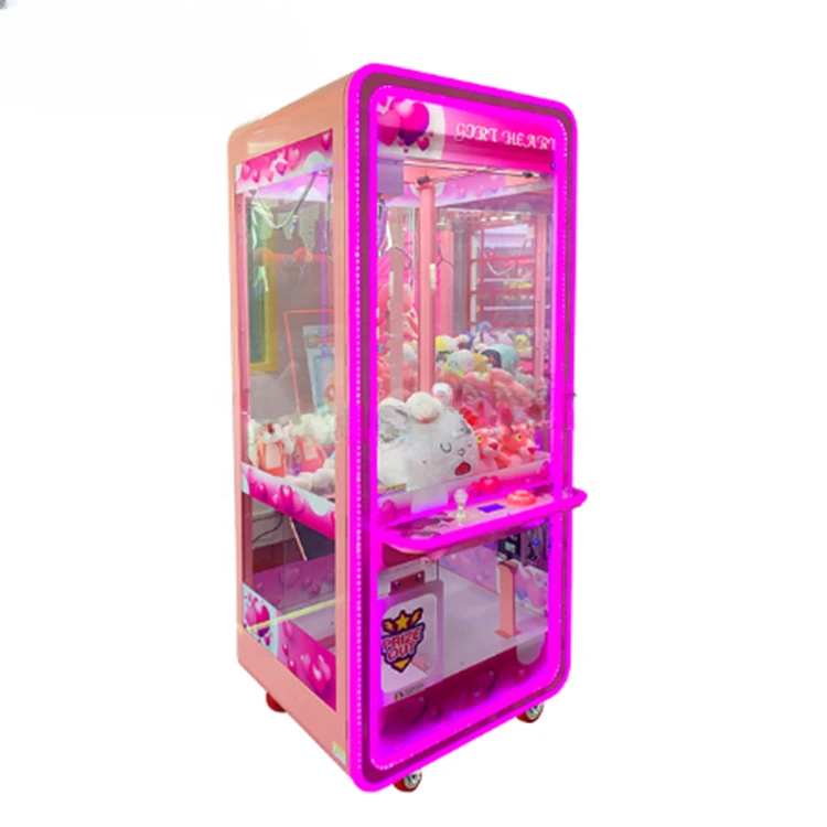 

Ifun Park Pink Toy Coin Operated Arcade Claw Machine Catch doll Gift Game Machine treasure hunt toy crane game machine