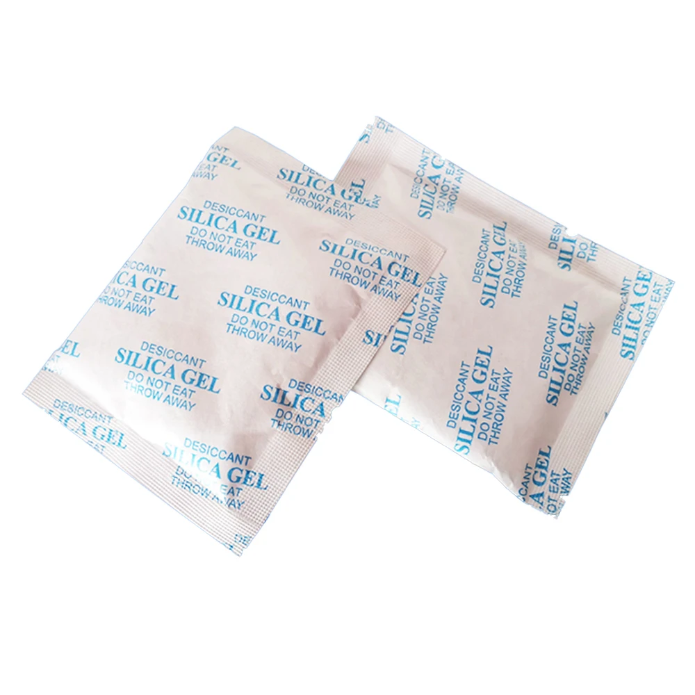 1 Pack 50g Silicone Desiccant Silica Gel Sachets Desiccant Damp Absorber Bag for Clothing Food Instruments Moisture Dehumidifier