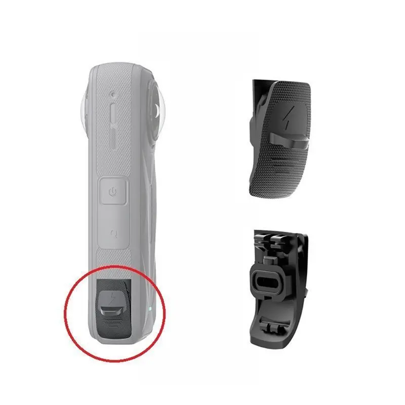 [LXYA68Z!] USB Charging Cover Charging Port Side Cover Rainproof Cover Outdoor Charging Camera Accessory 2Pcs