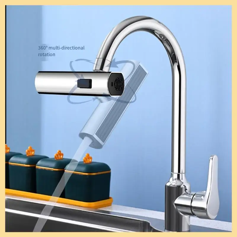 

GOOD-4 Modes Waterfall Bathroom Faucet Extenders 360° Spout Stream Sprayer Rainfall Sink Mixer Tap Nozzle Extension
