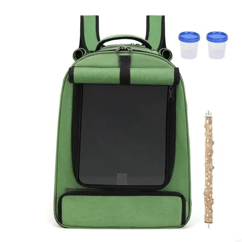 Escape Proof Conure Travel Pack Reinforced Stitching Permanent Slide For Safety