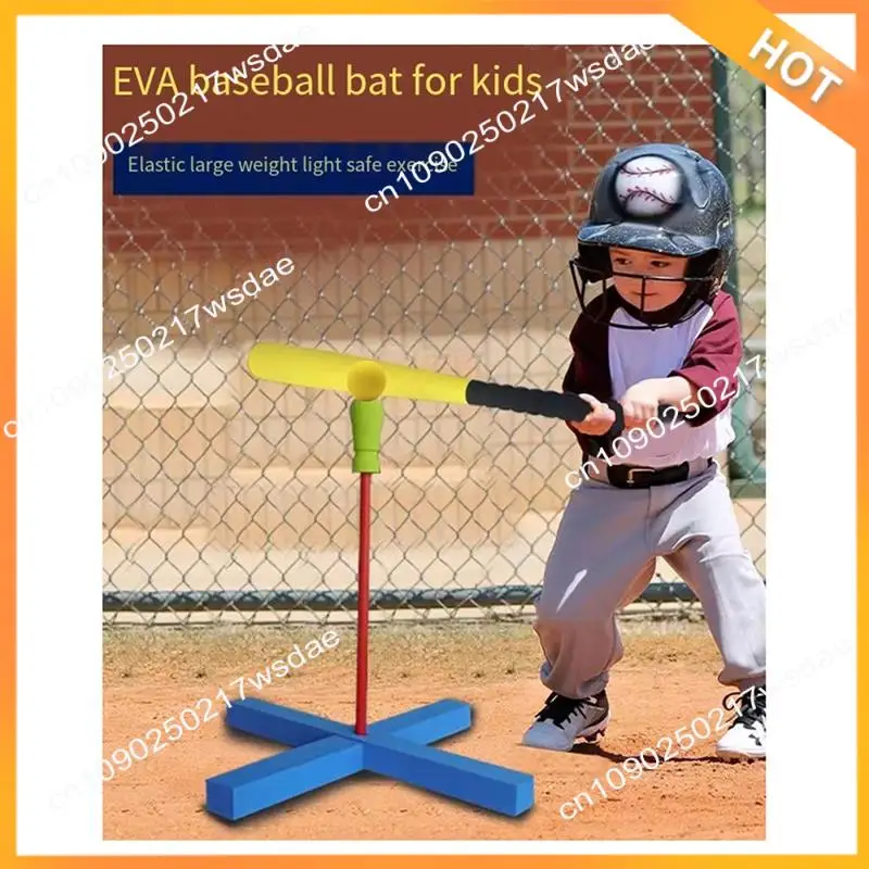 

X08A Набор бейсбольных битов 64 см, забавные игры, детская бита для взрослых, детская легкая бейсбольная бита с тренировочным мячом, красная