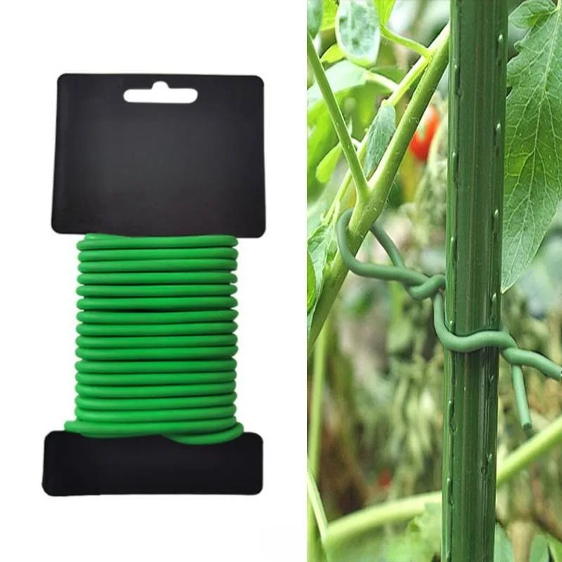 

Reusable Plants Soft Wire Garden Flexible Tie Soft Garden Tie Coated Twist Tie Rubber Ties Garden Vegetable Tools Accesorios