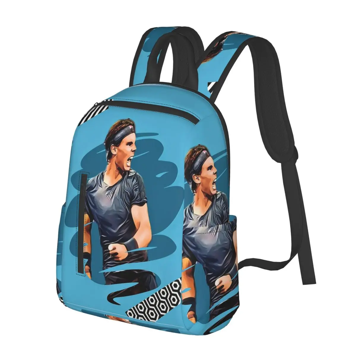 

Студенческий рюкзак Рафаэля Надаля, школьная сумка, походный дорожный рюкзак для мужчин и женщин, модная сумка для книг, сумки на плечо