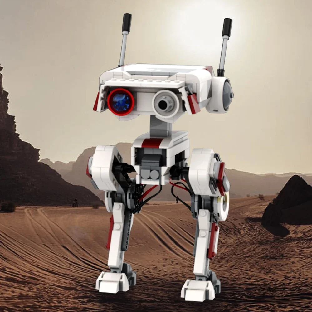 

Gobricks MOC Space War Fallen Order BD-1 Военный робот Интеллектуальные строительные блоки Сборка кирпичей Массовая коллекция Подарки для детей