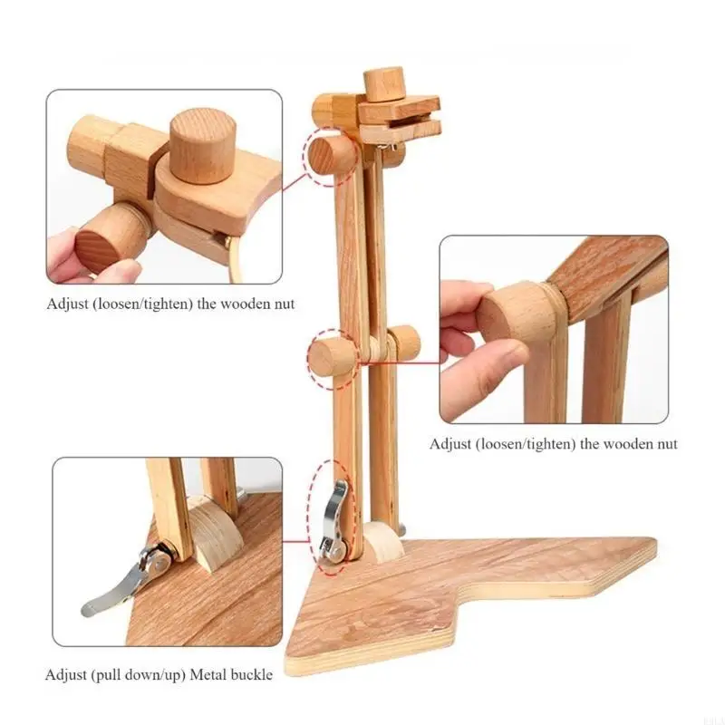 

2025 New Tabletop Stitching Hoop Frame Holder Height Adjustable Embroidery Stand