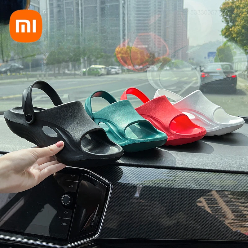 Xiaomi 2023 New Versatile Soft Slippers Thick Platform Non-slip EVA Soft Sole Outdoor Sports For Men Women Casual Slides Sandals