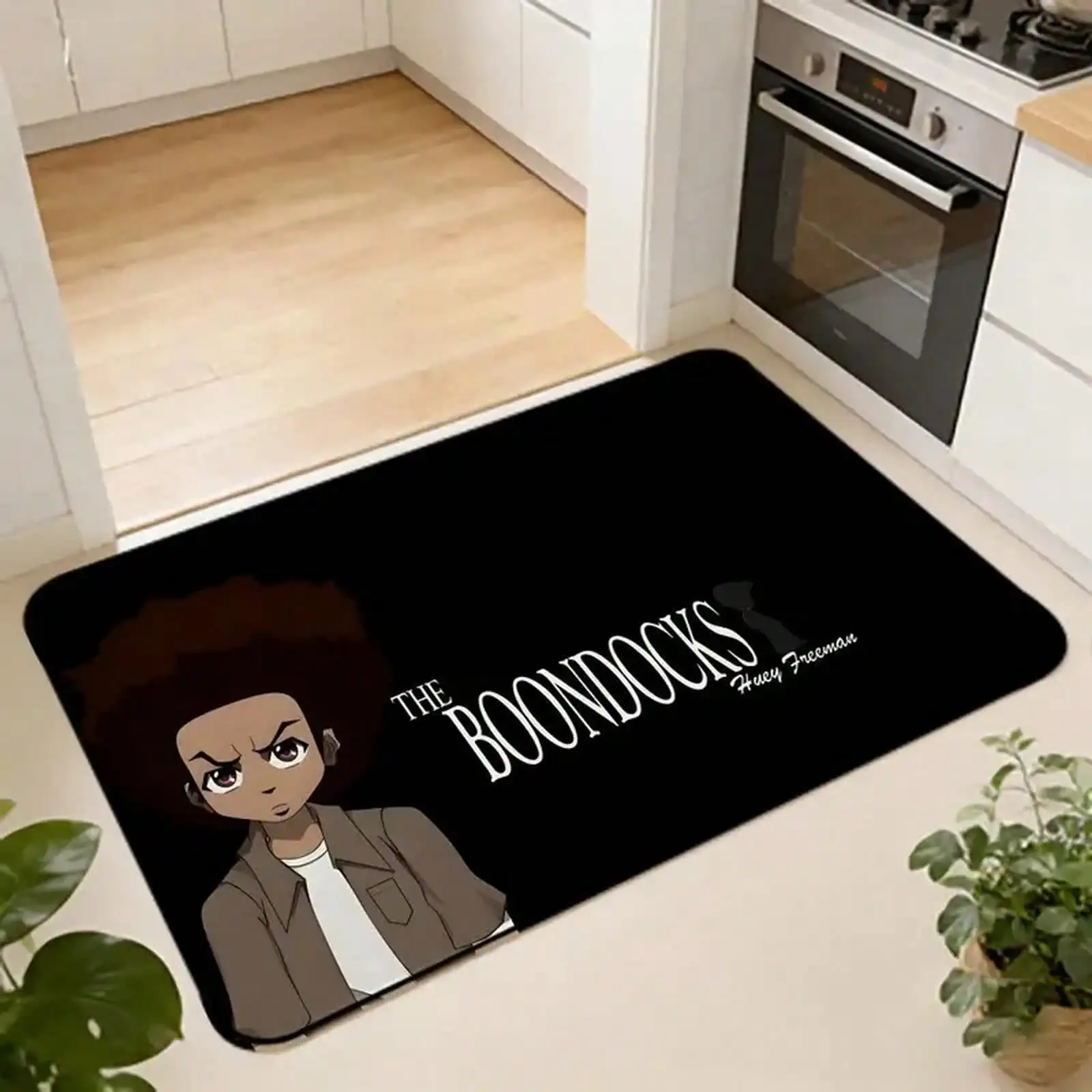 ANIME T-The Boondocks Floor Mat Absorbent Floor Mat Non-Slip Entrance Rug For Bathrooms Restrooms And Toilets