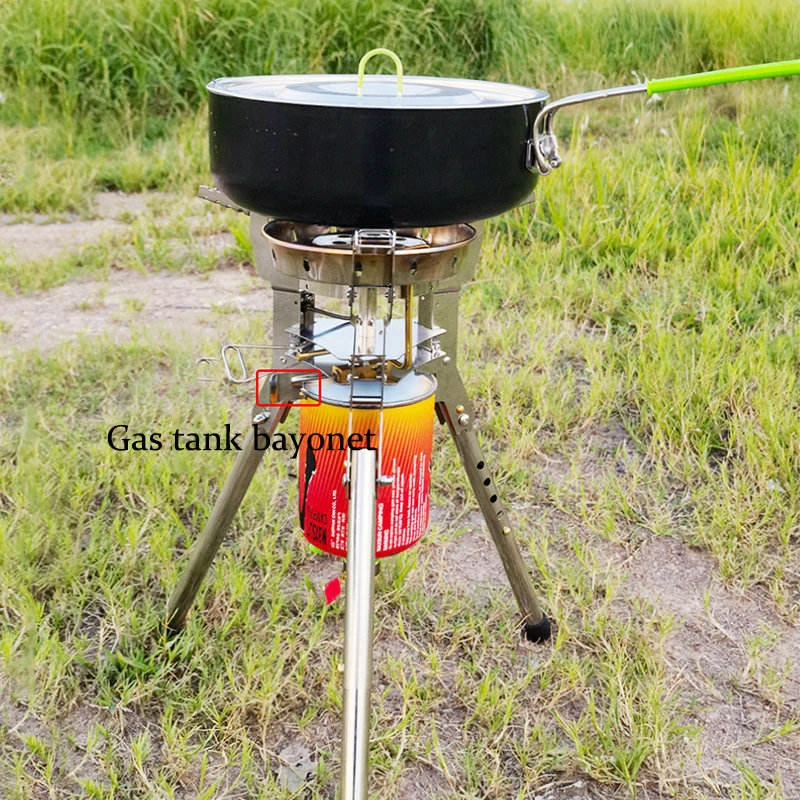

For BRS69 4360W Gas Stove Outdoor Adjustable Height Foldable Burner Camping Picnic Windproof Cooking Accessories Stove