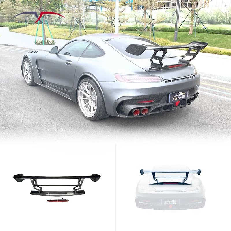 New High-quality Ultra Lightweight Carbon Fiber Rear Spoiler Suitable for Mercedes AMG GT Body Kit Modified to BS Rear Wing