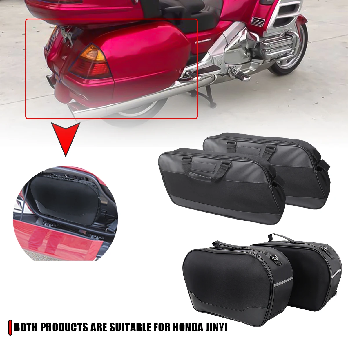 

Мотоциклетная седельная сумка, багажник, седельная сумка для Honda Gold Wing GL1800 2012-2017