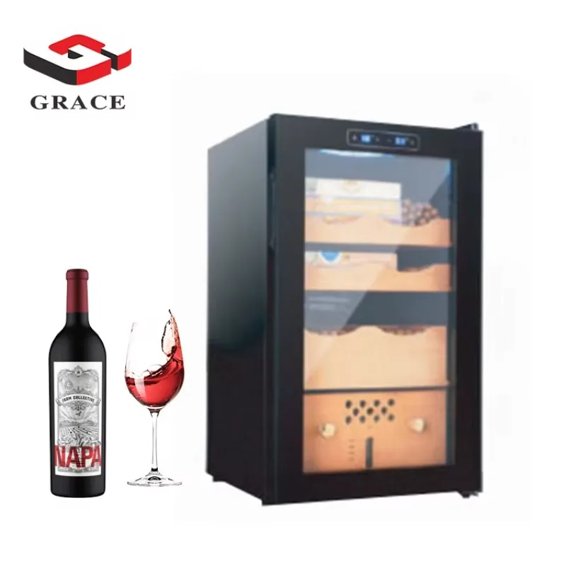 

Grace 300L Electrical Single Zone Small Humidor Cabinet Temperature Control Cooling Cigar Box Humidor