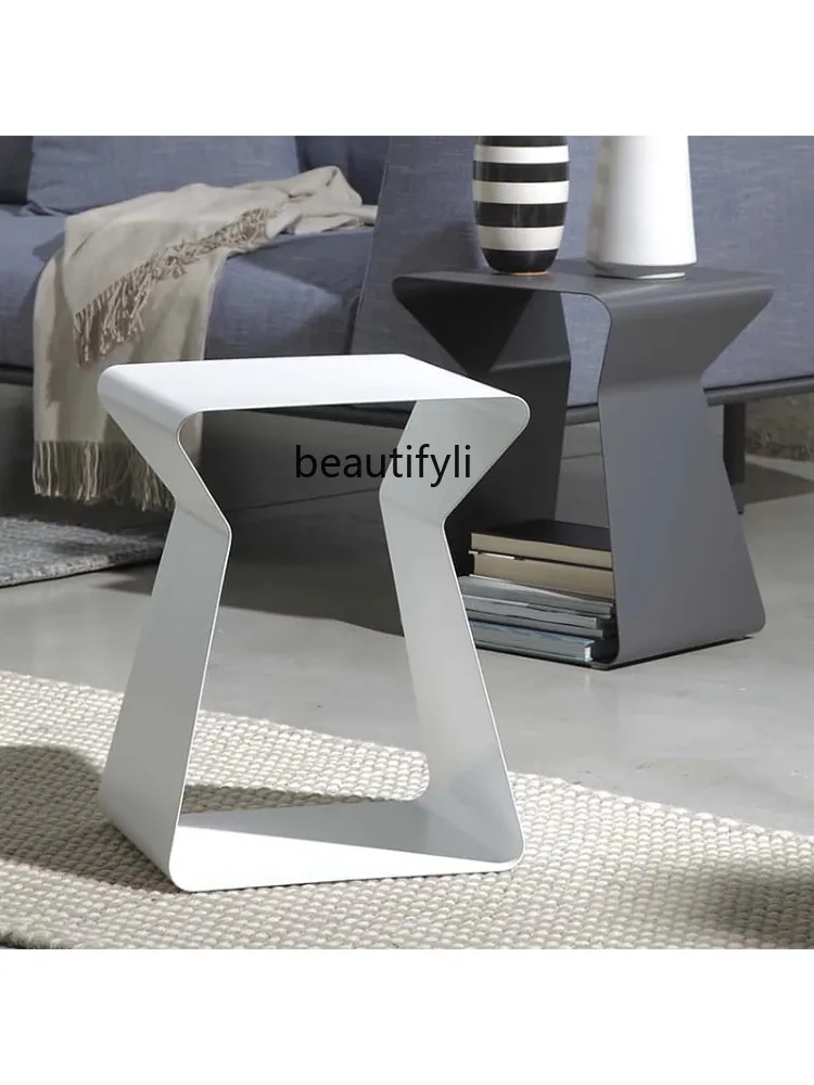 Nordic Modern Minimalist Living Room Side Table Iron Coffee Table Home Creative Small Coffee Table Corner Table furniture