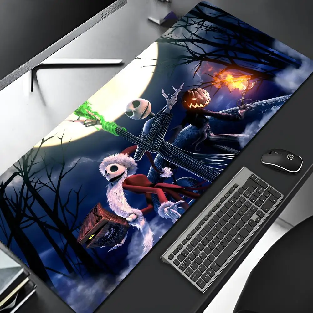 The Nightmare Before Christmas Mouse Pad Edge Big Gaming Locking Computer INS Gamer Large Rubber Art Mousepad Laptop Desk Mat