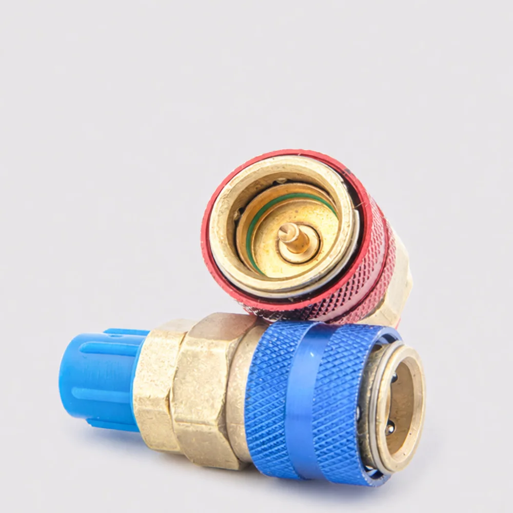 High Quality R134a Quick Connector QC12 Straight Type AC Charging Adapter Car Air Conditioning Pipe Fitting Supply