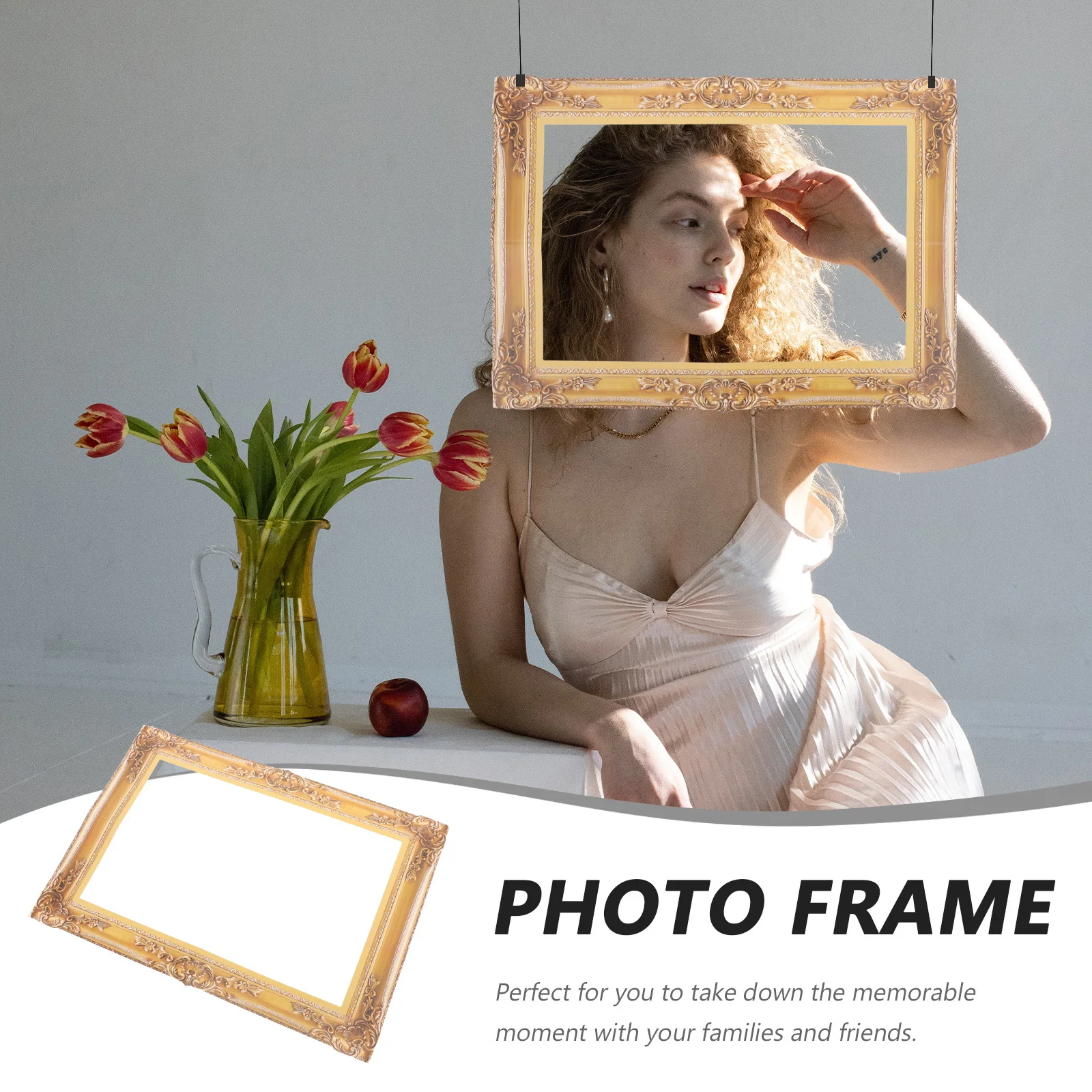 

8pcs 8 Pieces Photo Frame DIY Booth Graduation Party Favors Wedding Props Picture Supplies