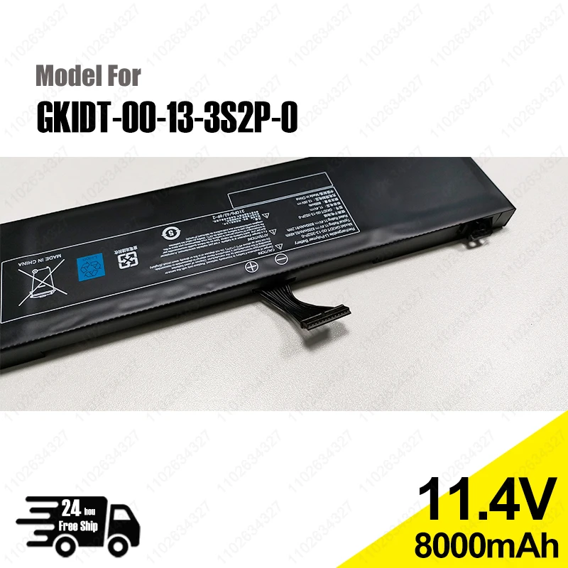 Neue 11,4 v 8200mah GKIDT-00-13-3S2P-0 laptop akku für xpg xenia 15 für schenker xmg fusion 15 xfu15l19 GKIDT-03-17-3S2P-0