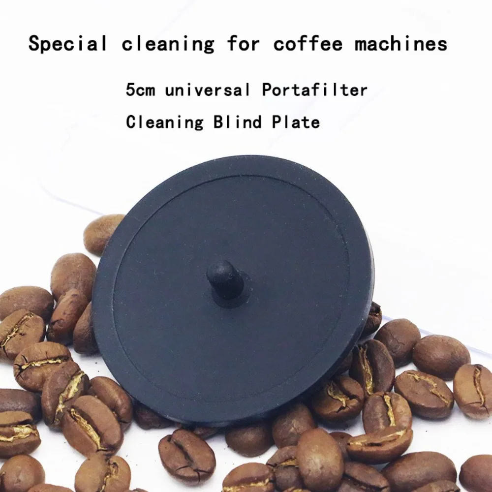 50mm Rubber Portafilter Cleaning Blind Plate Blind Disk for Portafilter Backflush Cleaning Coffee Machine Cleaning Tools