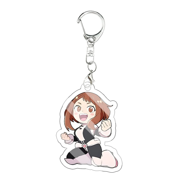 My Hero Academia Acryl-Schlüsselanhänger Niedliche Q-Version Shoto Todoroki Ochaco Uraraka Anhänger Taschencharms Anime-Deko Schlüsselring Geschenk – Detail 16