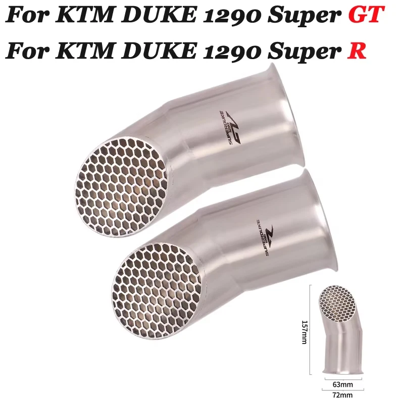 Slip On For KTM 1290 Super DUKE 1290 GT R Motorcycle Exhaust Pipe Escape Stainless Steel Modified Moto Midd