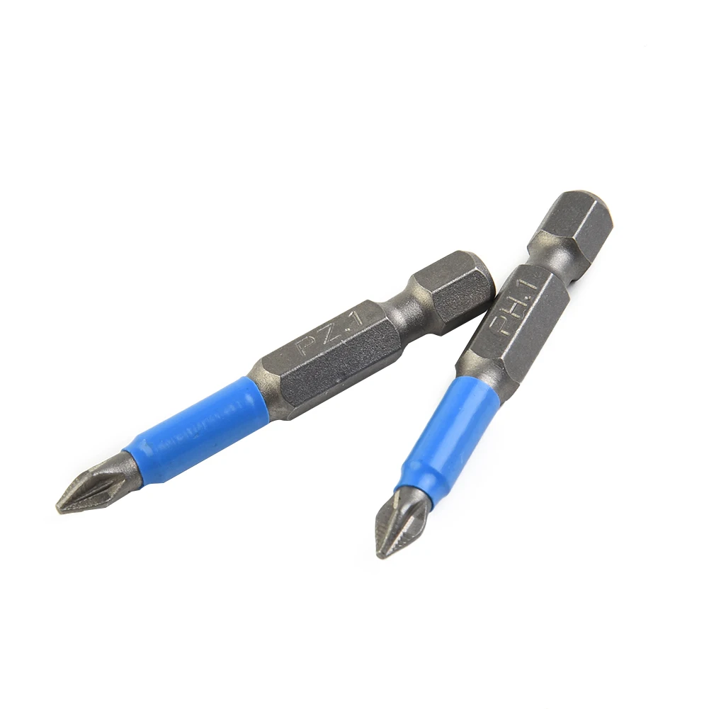 Set Screwdriver Bit 50mm Length 6Pcs/Set Alloy Steel High Snap Magnetic PH1/PZ1/PH2/PZ2/PH3/PZ3 Wear Resistance