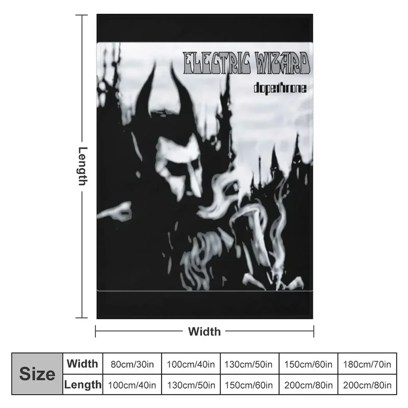 Electric Wizard Dopethrone Throw Blanket Comforter Stuffeds Blankets