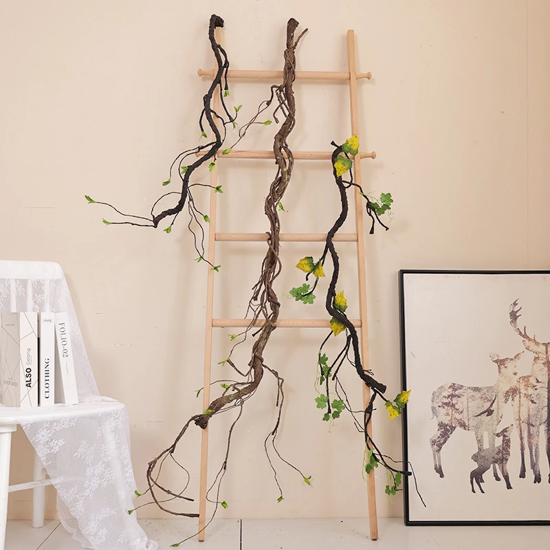 Large Deadwood Tree Rattan Wall Decoration artificial plants Office Home Garden Decor Grape vine plantas artificiales