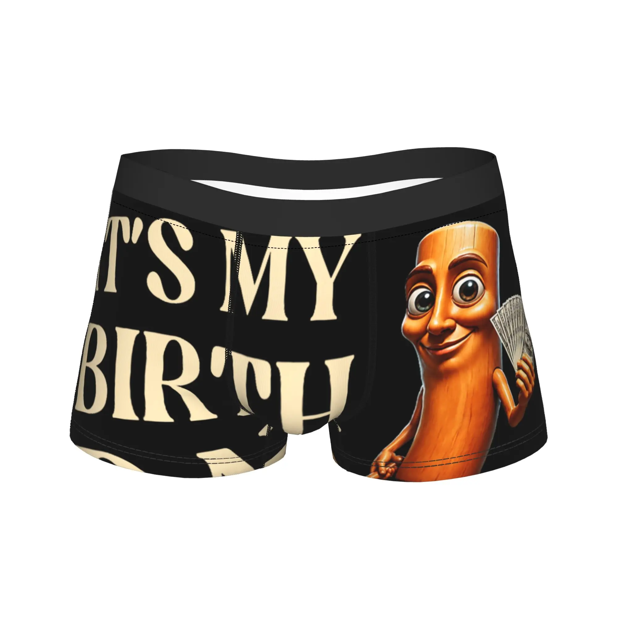It's My Birthday Tung Tung Tung Sahur Underwear  Male Boxer Brief Classic Boxershorts High Quality Custom Large Size Underpants