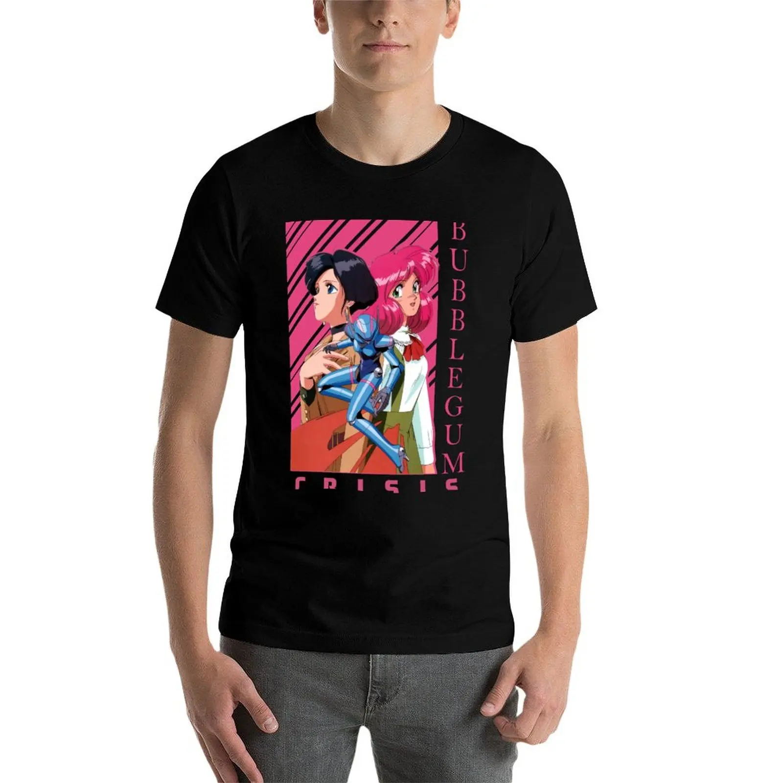 

Bubblegum Crisis T-Shirt black cotton t-shirt plain for man package man t shirt summer man t shirts graphic T-Shirt
