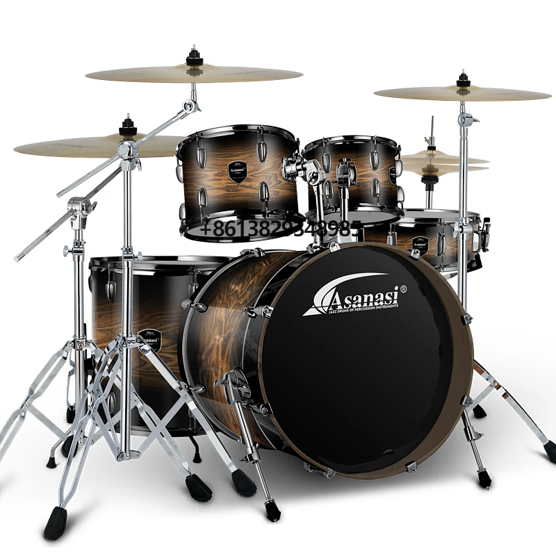 Factory direct jazz drum set musical instrument acoustic drum kit for professional drummer