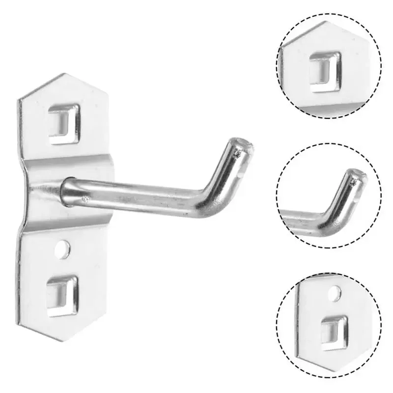 1/5/10pcs Peg Board Hook Display Hook Shelf Hanger Pegboard Heavy Duty Shelf For Peg Board Tool Organizer