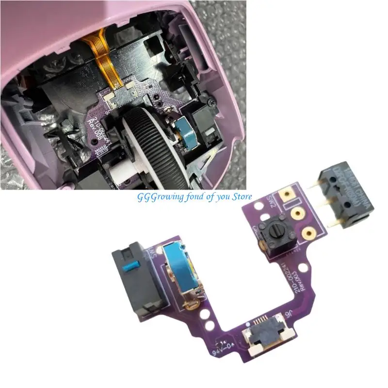 

H9EB Hot Swappable Mouse Microswitch Circuit Board Mouse Mainboard For Superlight Gaming Mouse Microswitch Replace