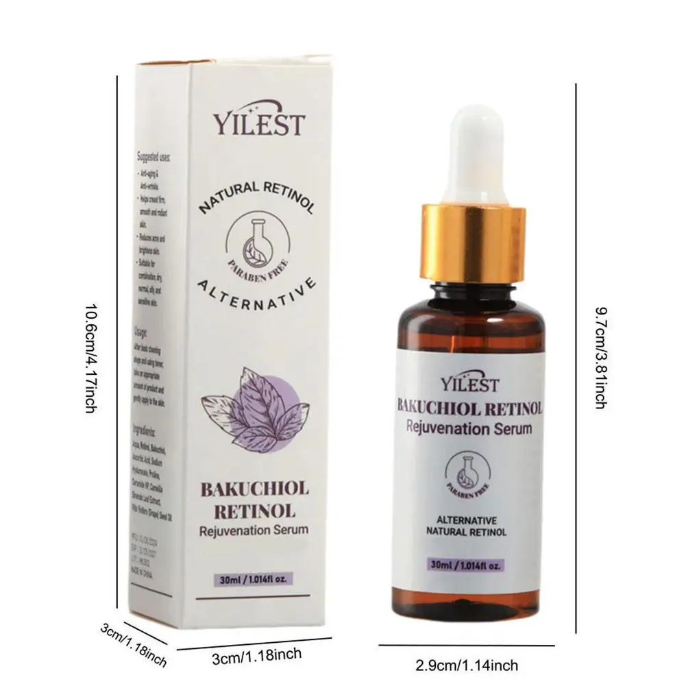 3PCS Retinol Serum Venature Bakuchiol Retinol Essence Anti-wrinkle Glowing Skin Reduces Acne Face Serum For Face 30ml