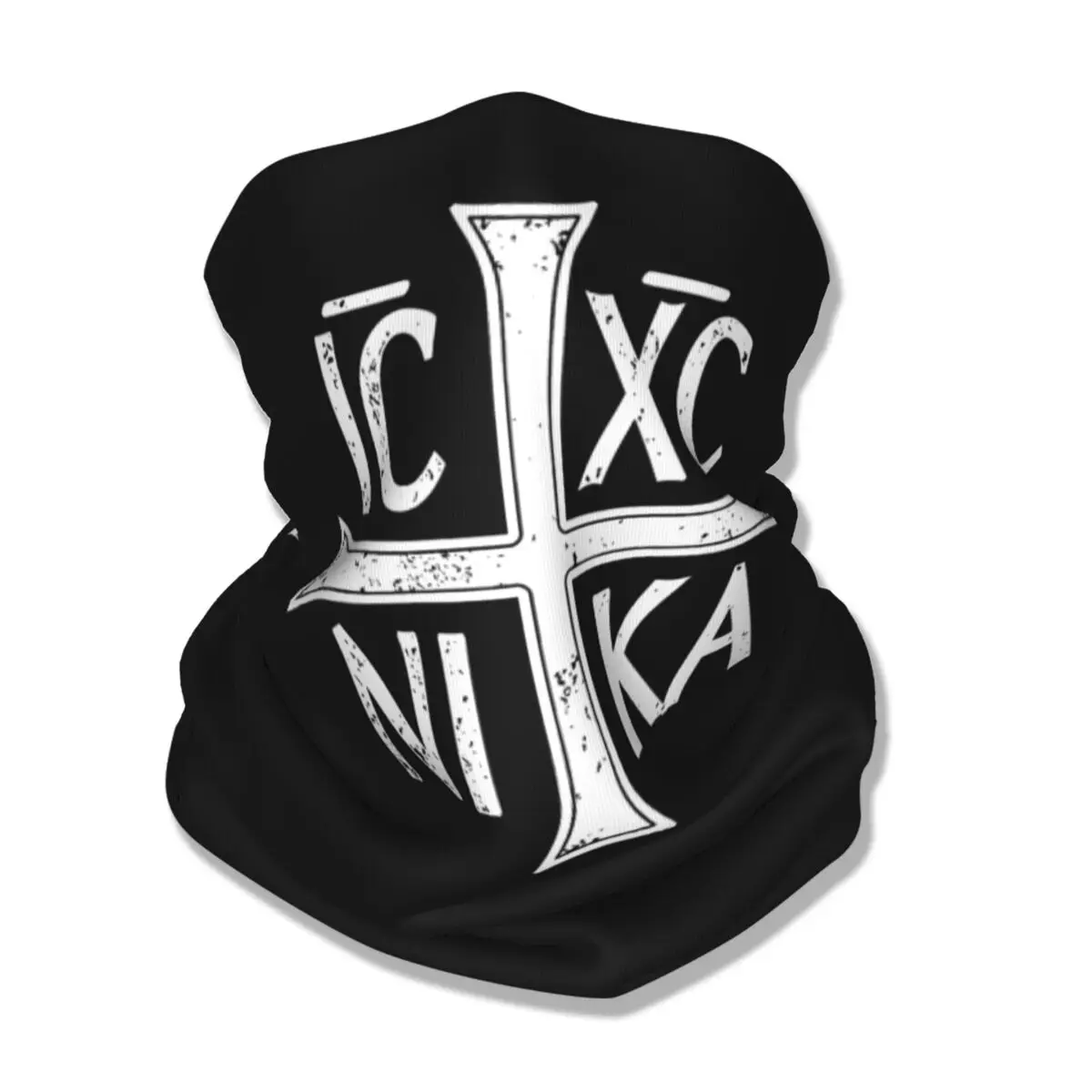 IC XC NIKA Cross Christian Orthodox Bandana Neck Cover Printed Wrap Scarf Warm Cycling Scarf Cycling Unisex Adult Breathable