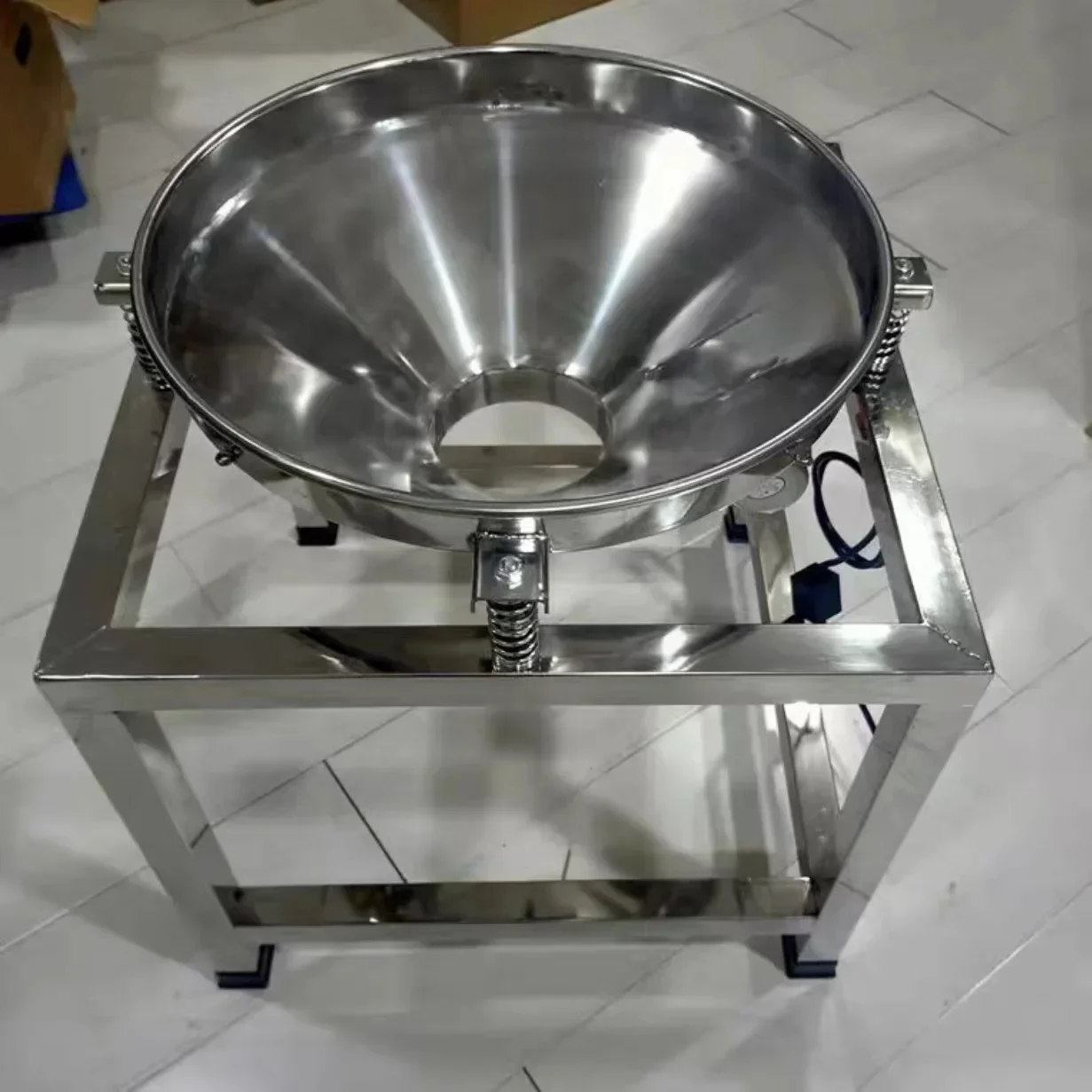 40cm Vibrating Sieve Machine Electric Vibration Screen Powder Machine Electrostatic Spraying Screening Machine 110V/220V