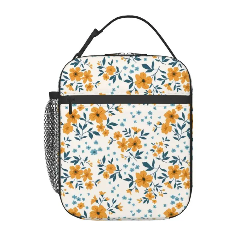 Small Daisy Flowers Isolated Thermal Bag, Lunch Bag, Armazenamento de alimentos e bebidas, Piquenique e Camping Bags, Caixa ao ar livre, Caixa de praia