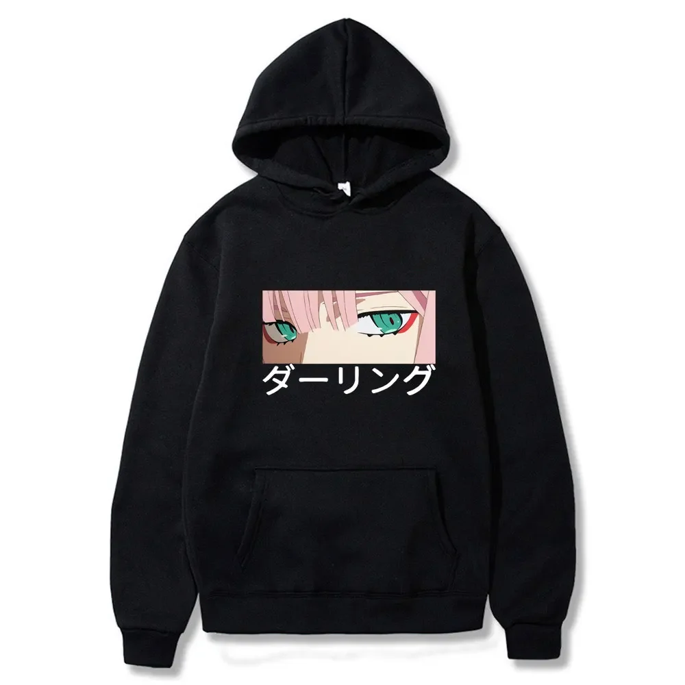 Darling In The Franxx Anime Hooded Zero Two Graphic Print Hoodie Women Pullovers Plus Size Sweatshirt Female Streetwear Clothing