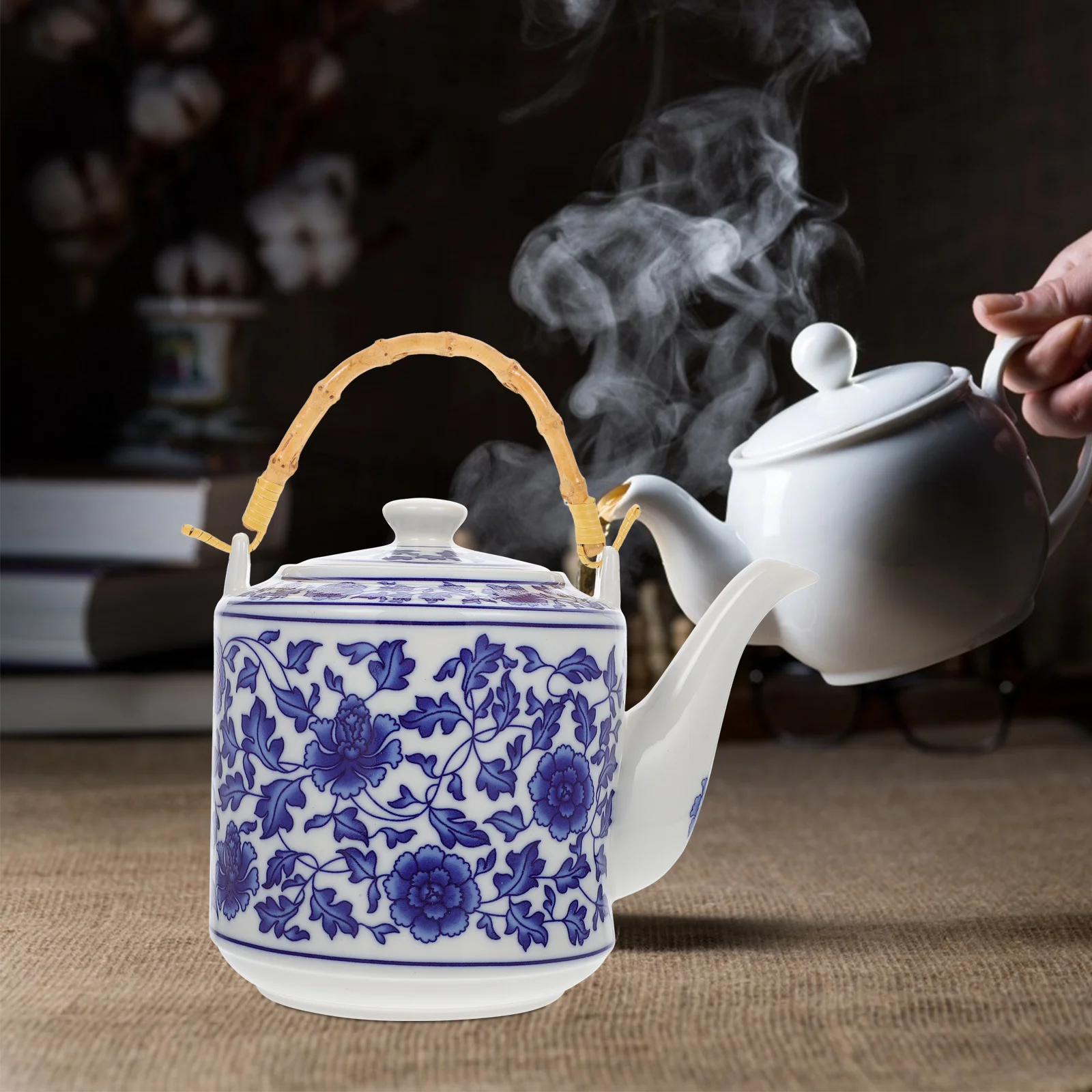 

4pcs Bamboo Teapot Handle Replacement U-Shape Grip For Ceramic Kettle Repair Tea Set Accessories Vintage Chinese Pot Upgrade