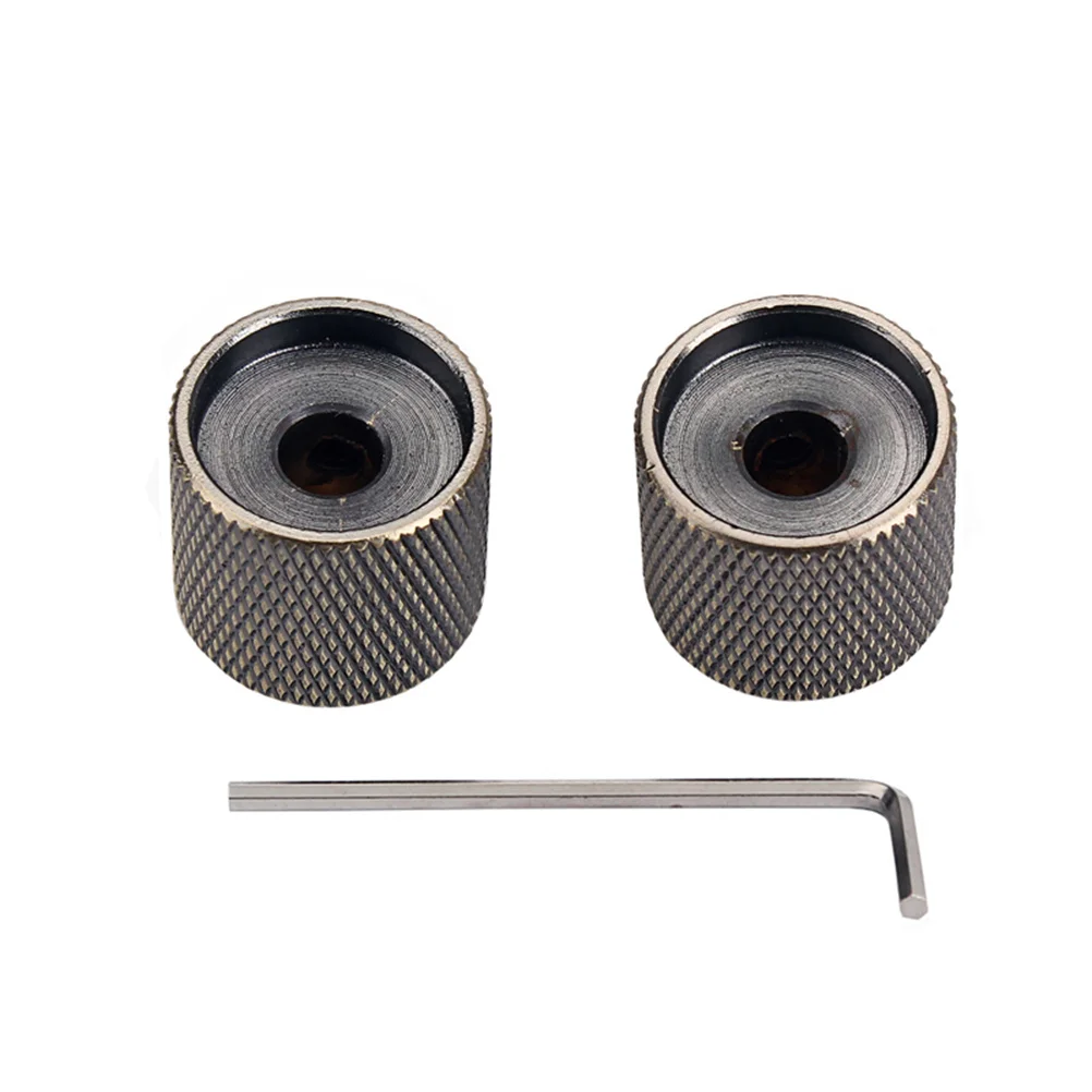 

2pcs Bronze Knobs For Guitar Pedal Connector Gold Plated Caps Effects Pedals Foot Switch Protection Instrument Accessories