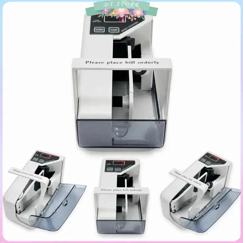 Mini Portable Bill Counter LED Display Battery Powered Cash Banknote Currency Counting Machine Money Counter Device