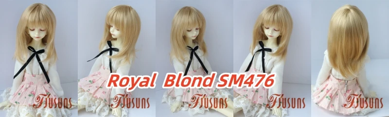 JD762 Natural curls Mid long doll wigs that can be tilted and self trimmed with bangs Full sizes Doll Accessories