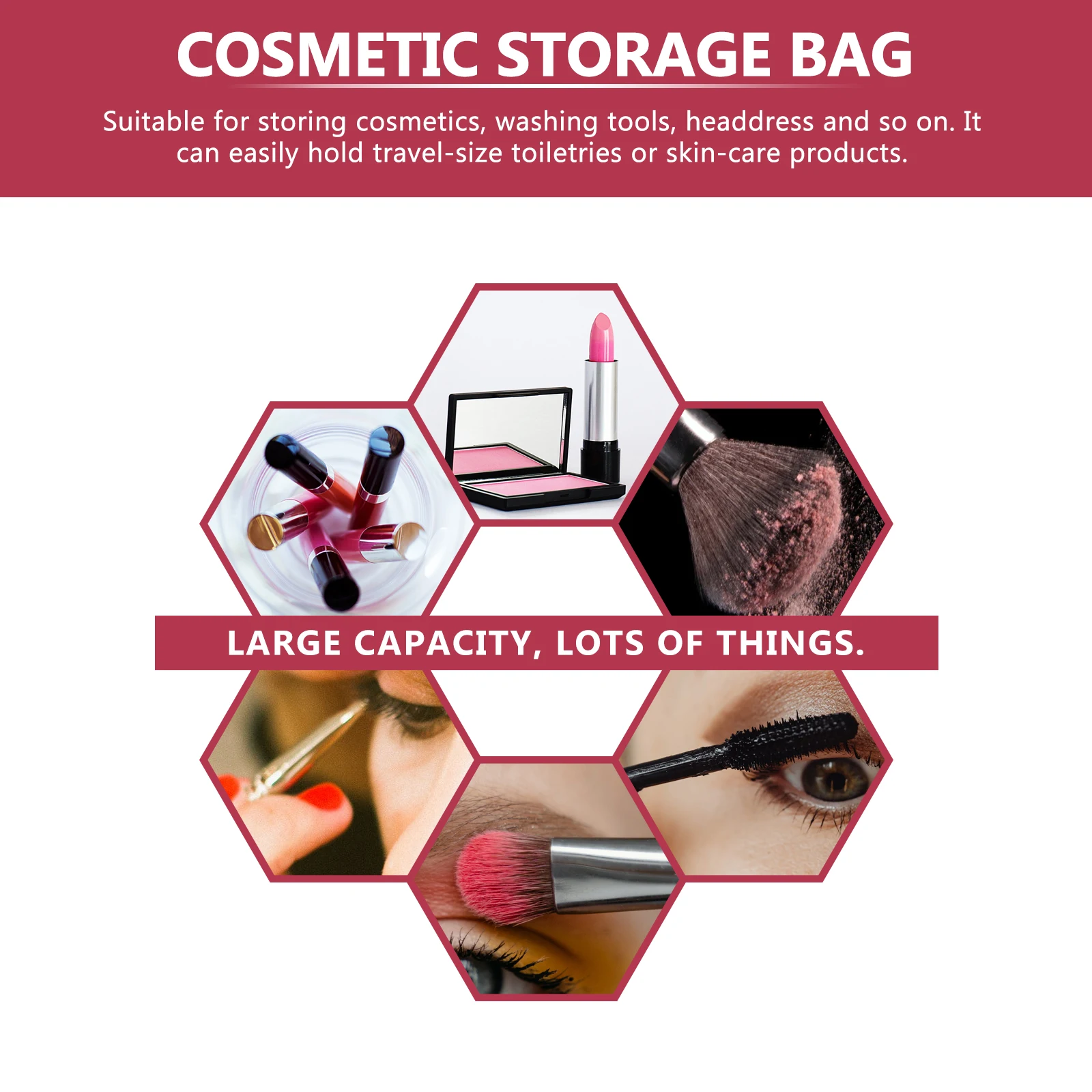 

Makeup Bag Travel Toiletry Bags for Traveling Women Small Waterproof Cute Storage