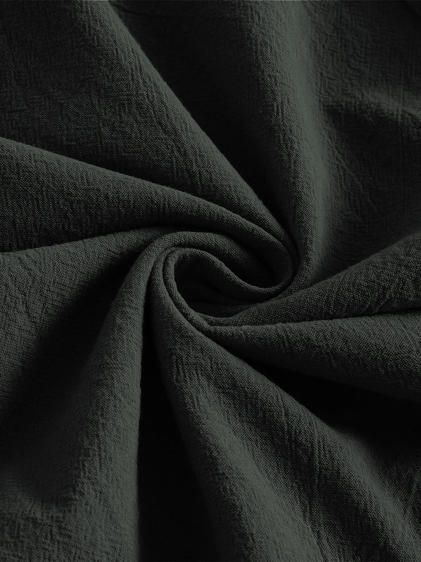 Damen-Hose in Unifarbe, lockere Hose mit weitem Bein, lässige Hose mit Kordelzug, gerade Hose mit Taschen, lässige Hose, lockere Hose mit hoher Taille – Detail 15