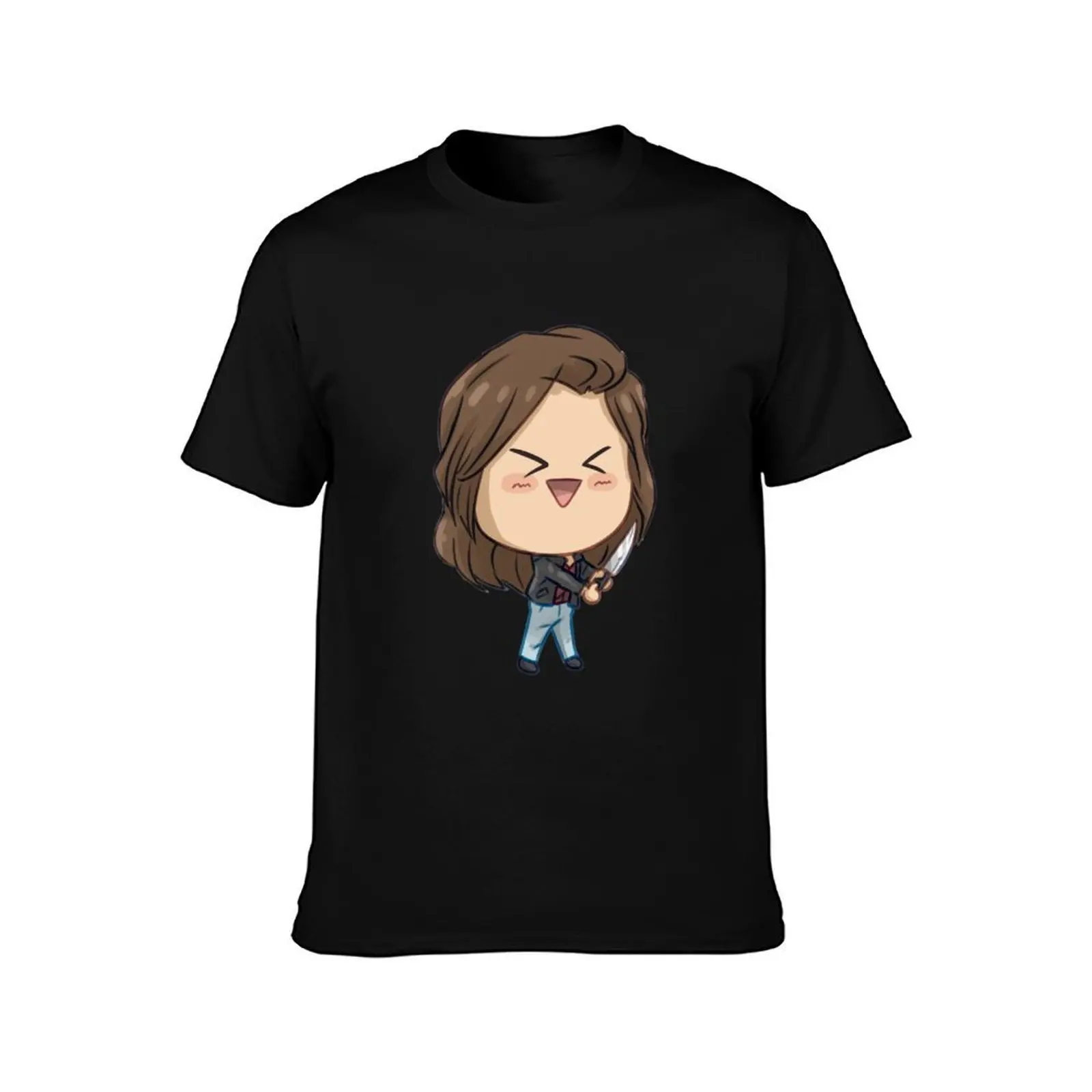 Short-Haired Ariana with Knifey T-Shirt g man t shirts for men T-Shirt