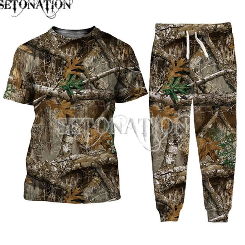 Camo-Hunting uomo/donna New fashion cool 3D print fashion felpe con cappuccio/felpa/pantaloni/tuta dropshipping