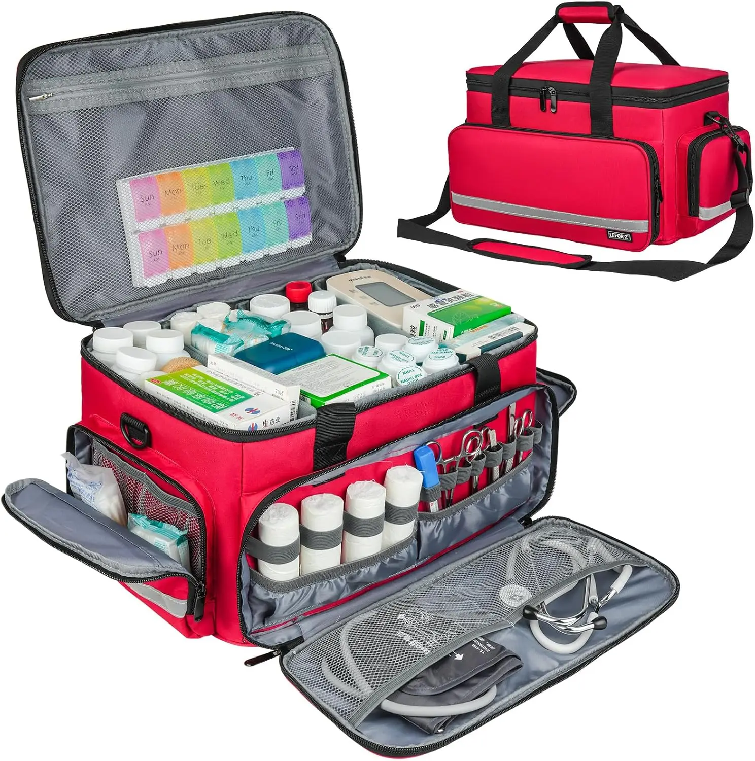 

Медицинская сумка, пустая аптечка первой помощи, сумка для медсестры домашнего ухода, сумка-органайзер для хранения медицинских принадлежностей для студентов-медиков, терапевтов, врачей