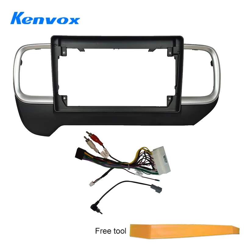 

9-дюймовая рамка для автомобильного радиоприемника, адаптер жгута проводов для Hyundai Venue LHD 2019-2022, 2din стерео Android, комплект панели для крепления приборной панели