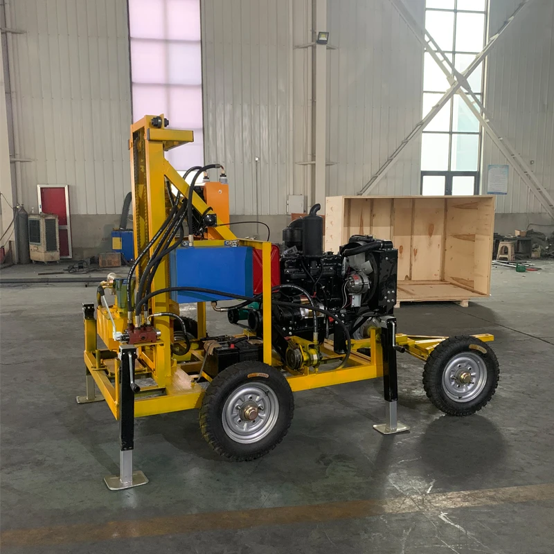 180M Water Well Drilling Rig 22 HP Borehole Drilling Rig Machine
